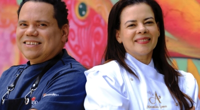 Chef Leandro Ricardo e chef confeiteira Alessandra Gomes | Divulgação / Chef Leandro Ricardo e ...